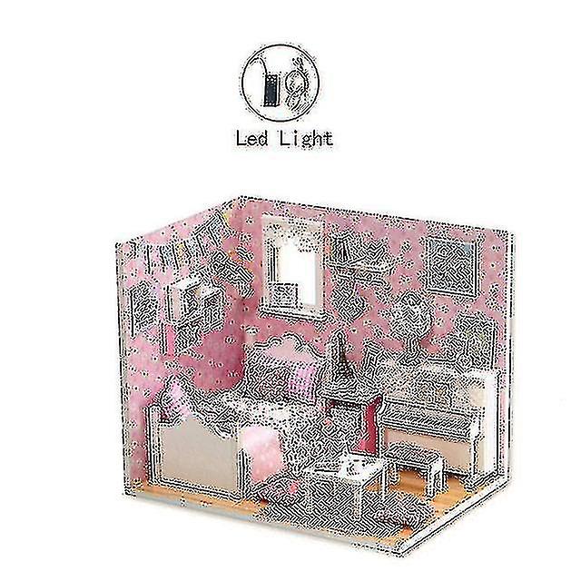 New Year Christmas Gifts Doll House Diy Miniature Dollhouse Toy Furnitures Casadolls Houses Toys For