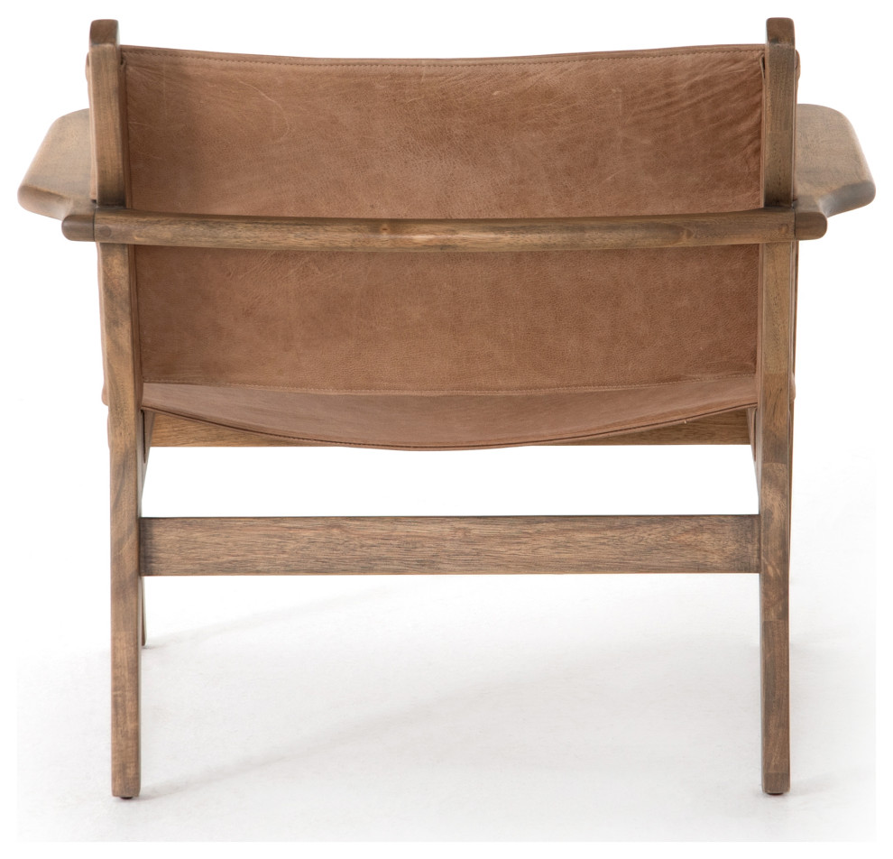 Rivers Sling Chair  Winchester Beige   Midcentury   Armchairs And Accent Chairs   by HedgeApple  Houzz