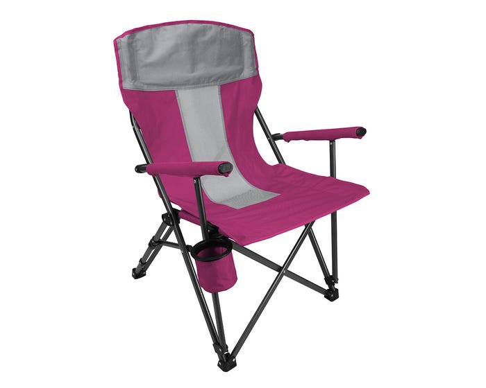 Rural King Hard Arm Folding Chair， Pink - 89-981-0204