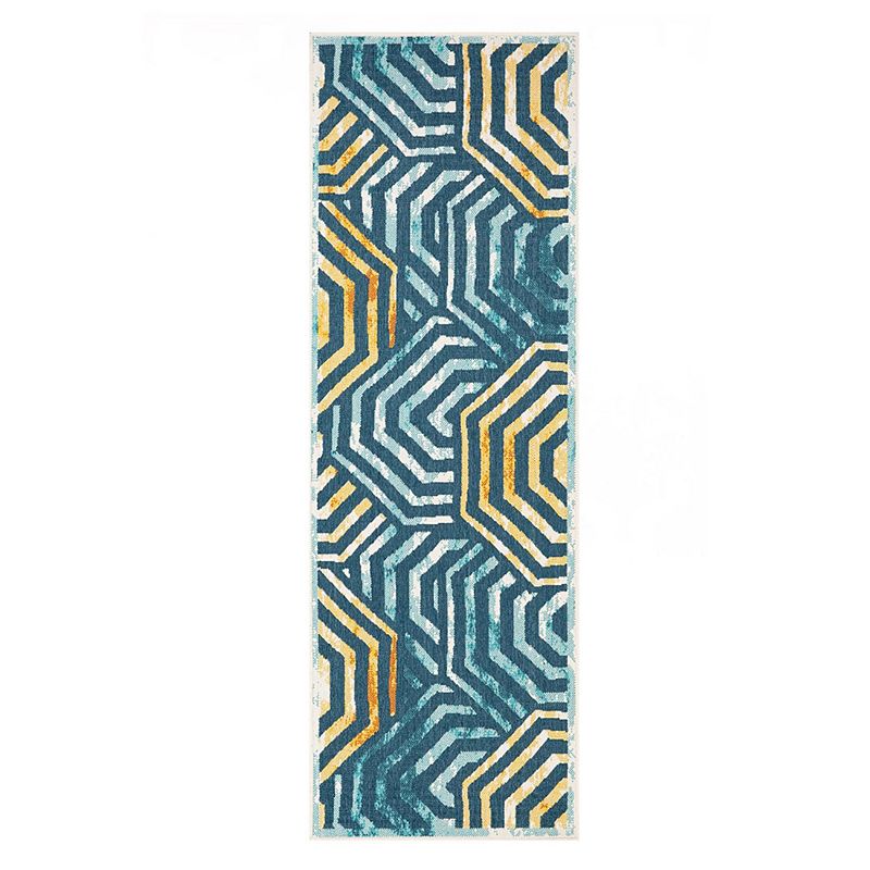 SUPERIOR Contemporary Geometric Indoor Outdoor Rug