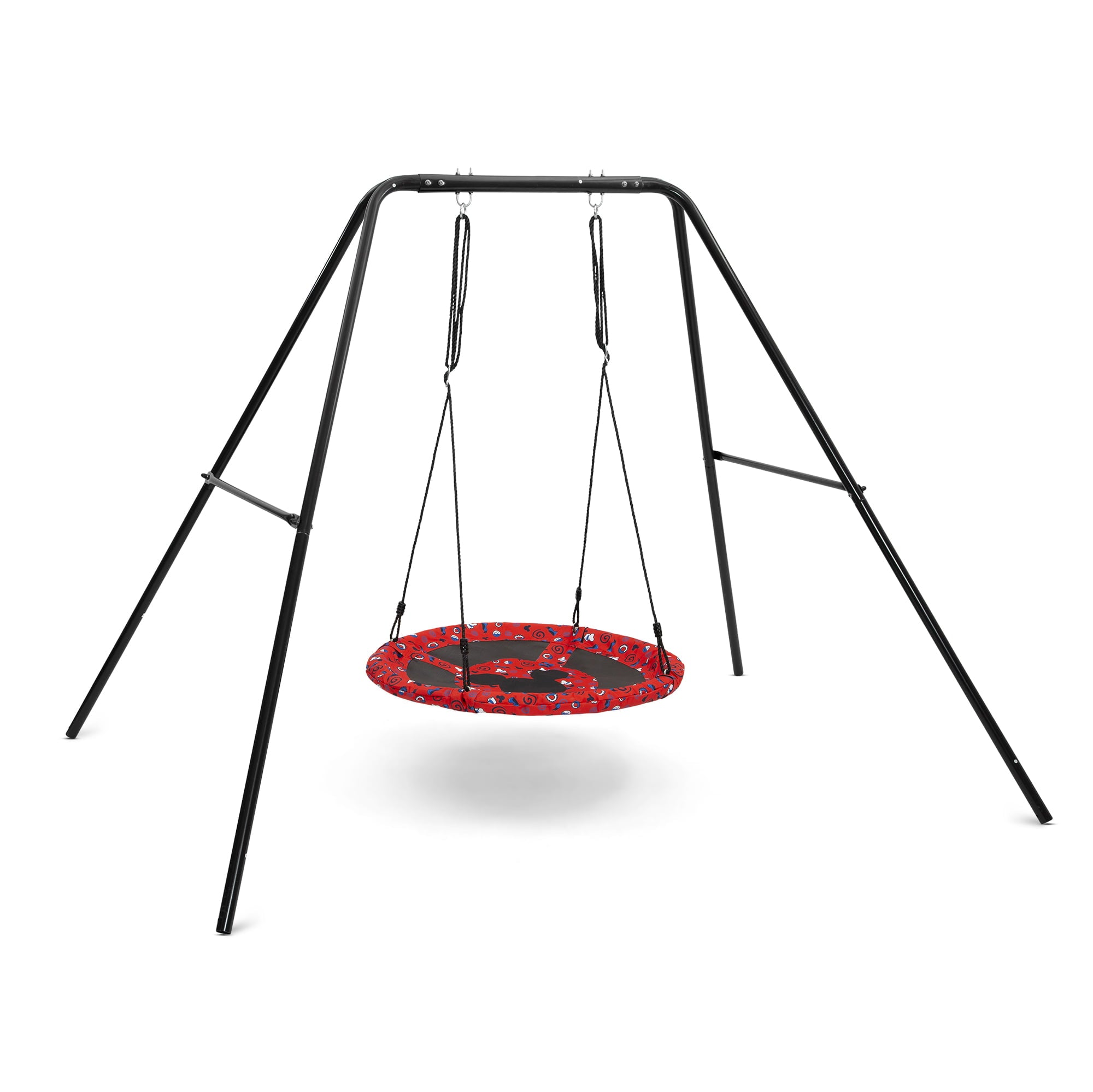 Disney Mickey Mouse 40-inch Saucer Swing – Includes Hardware for Swing Set or Tree Attachment