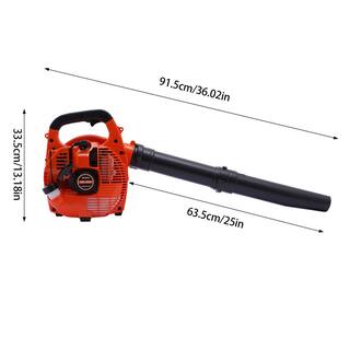 YIYIBYUS 160 MPH 400 CFM 25.4 CC Gas Powered 2-Stroke Cycle Handheld Leaf Blower BI-MLLCR-1791-1