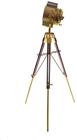 CLASSIC DESIGNER FLOOR SEARCHLIGHT SPOTLIGHT WITH HEAVY TRIPOD STAND LAMP