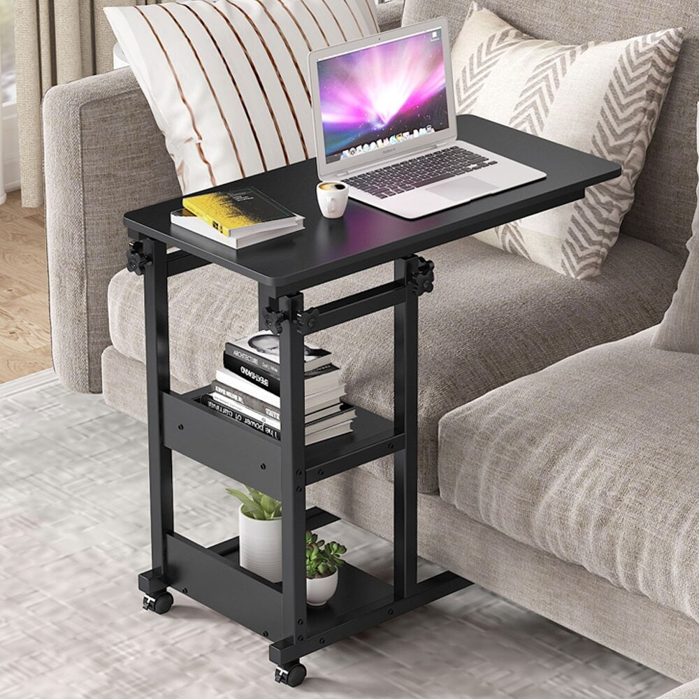 Height Adjustable C Table  Sofa Bedside Laptop Snack Side Table