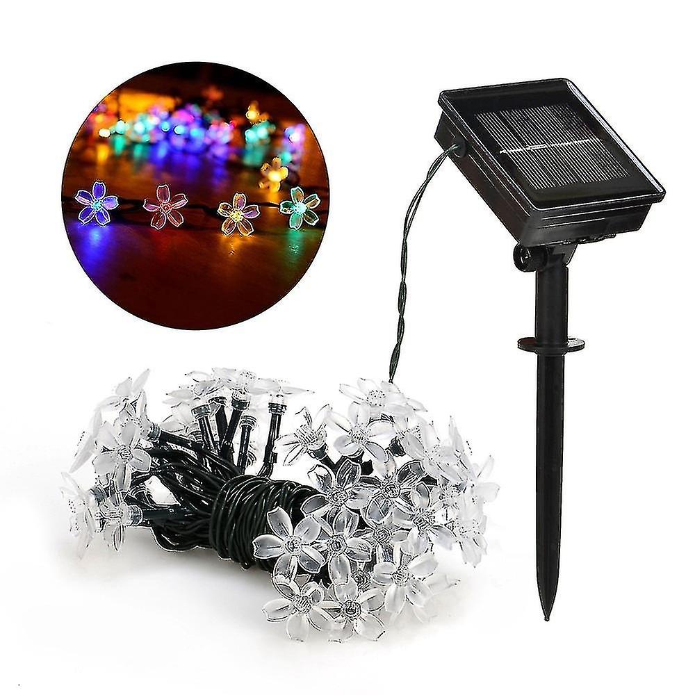 7m/5m Solar String Christmas Lights Outdoor 23ft 50/20led 8mode Waterproof Flower Garden Blossom Lighting Party Home Decoration