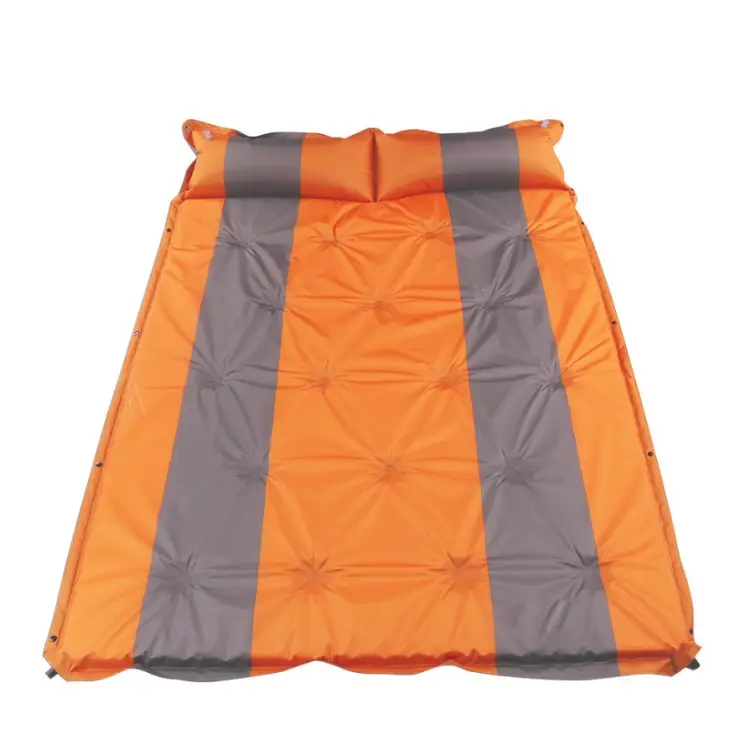 Double Sleeping Pad for Camping Inflatable 2 Person Sleeping Mat with Built in Pump Foot Press Extra Thick Camping Mat