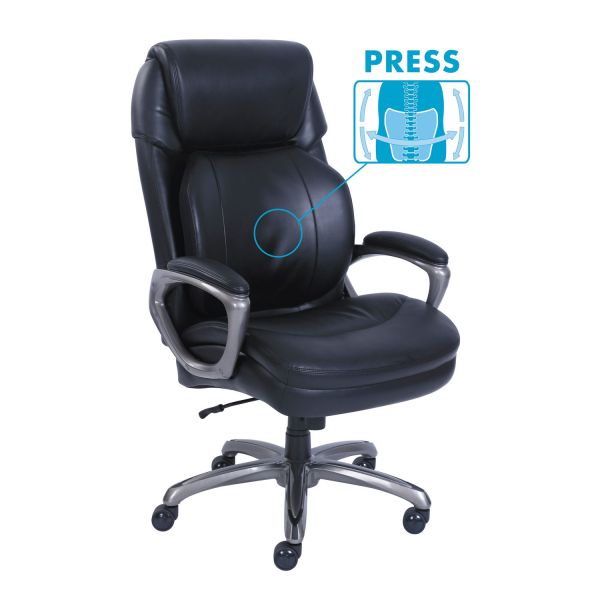 SertaPedic Cosset Big and Tall Executive Chair， Supports Up to 400 lb， 19