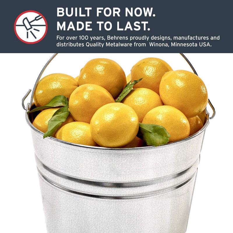 GALV STEEL PAIL 10QT