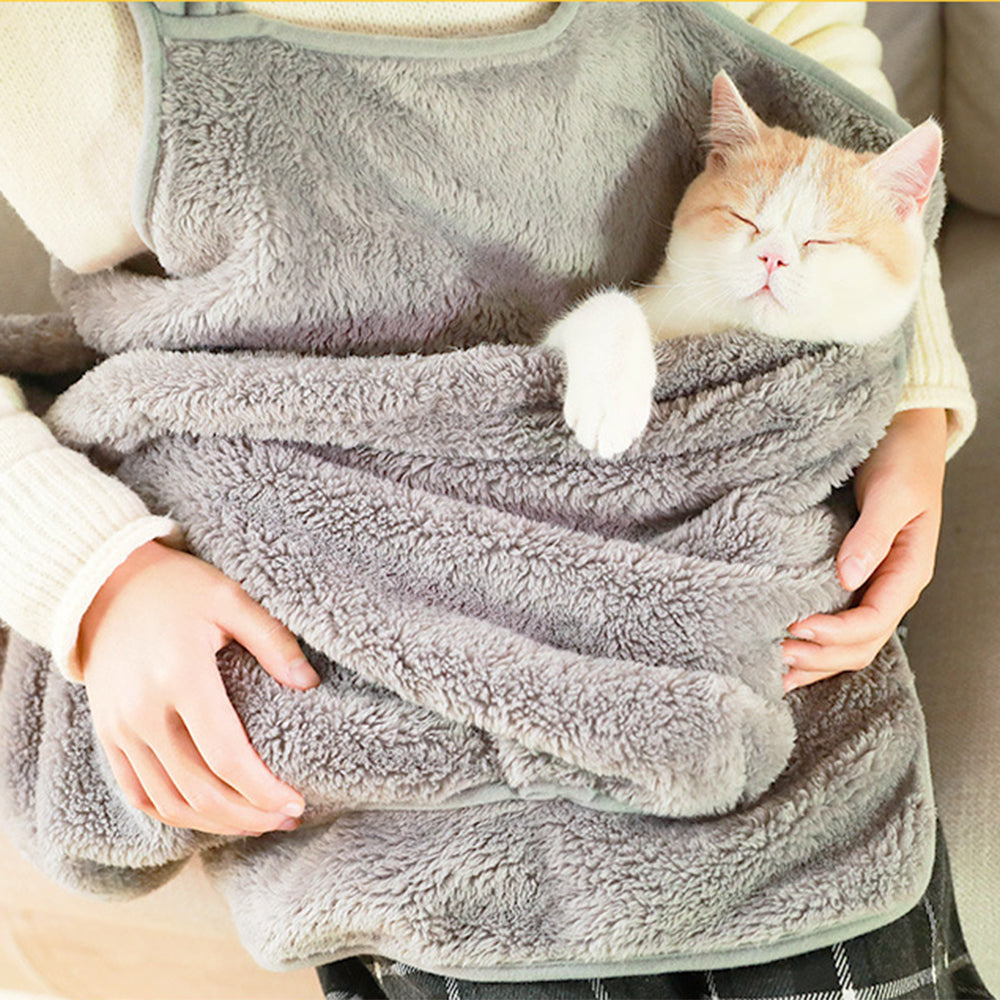 Outdoor Dog Cat Soft Comfortable Carrying Apron Pocket Pet Carrier Anti-stick Hair Sleeping Bag