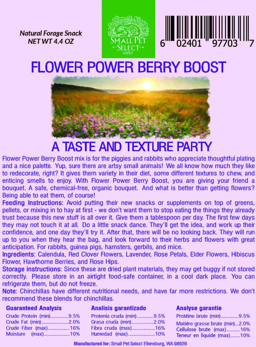 Small Pet Select Flower Power Berry Boost Small Animal Treats