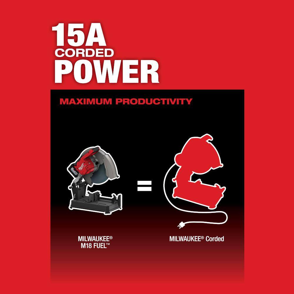 MW M18 FUEL 18-Volt Lithium-Ion Brushless Cordless 14 in. Abrasive Cut-Off Saw (Tool-Only) 2990-20