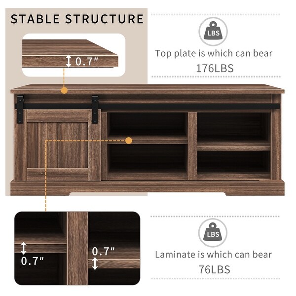 Storage Bench with a Sliding Door and Adjustable Shelf in entryway (Barnwood)