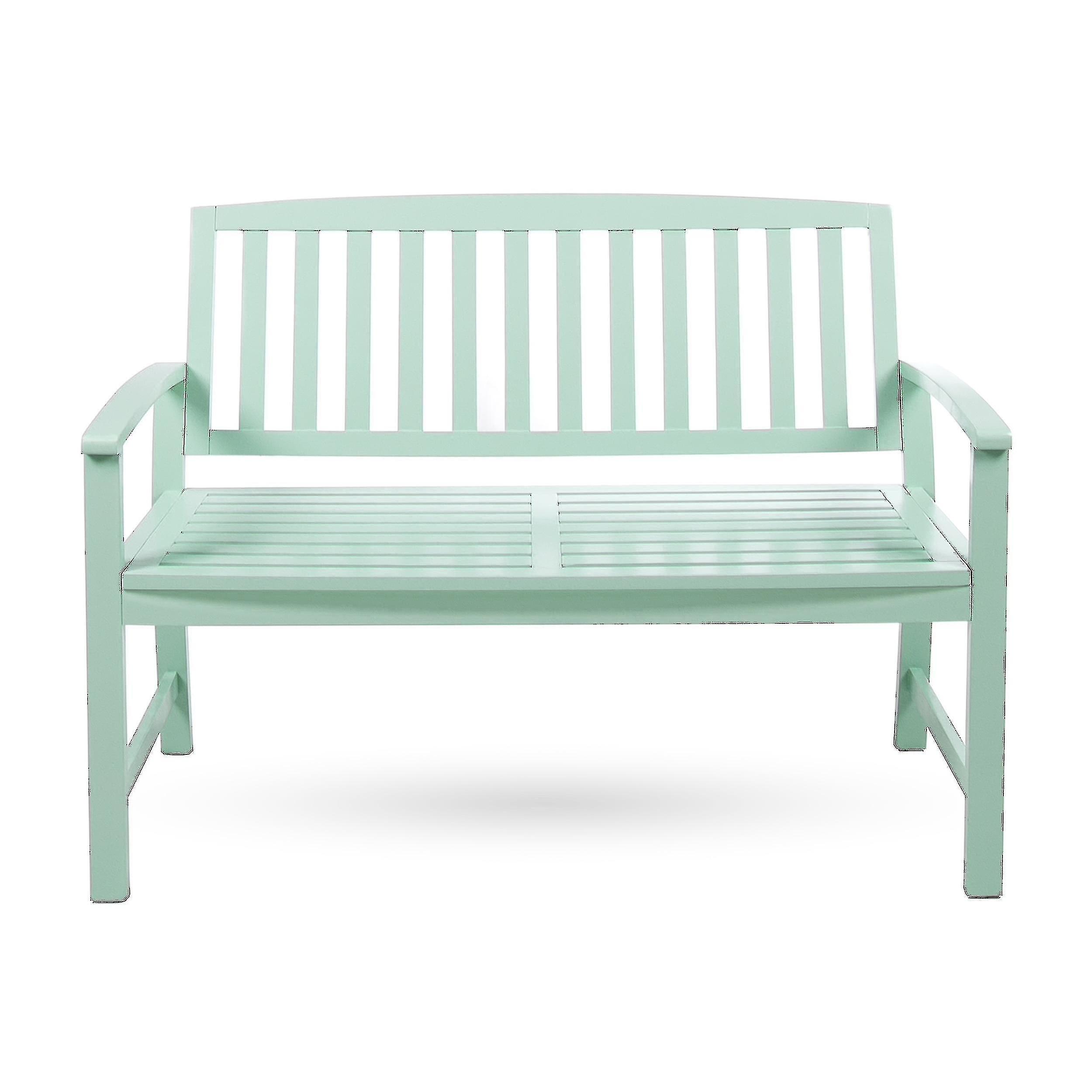 Outdoor Light Mint Finish Simple Design Bench