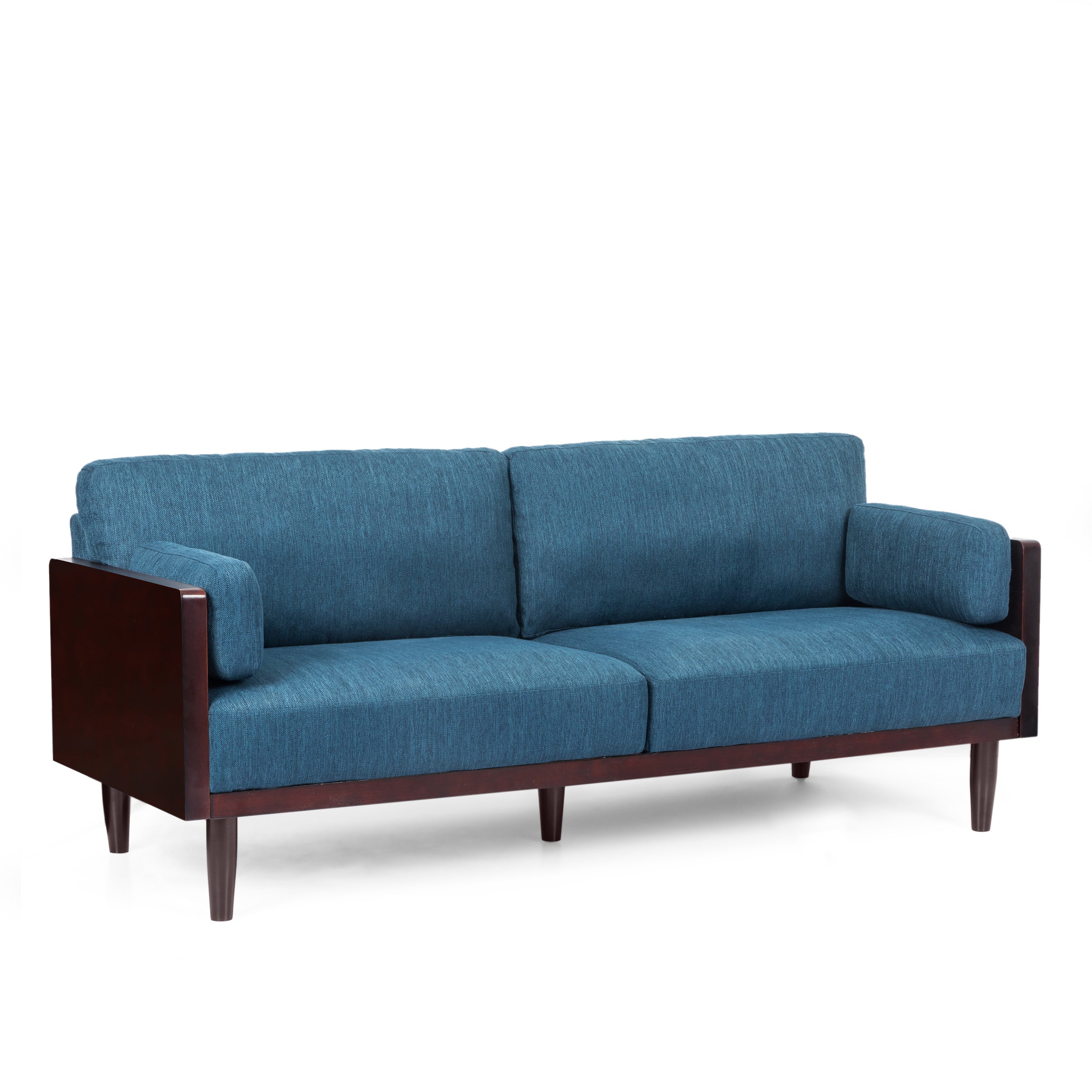 Bagan Mid-Century Modern Upholstered 3 Seater Sofa