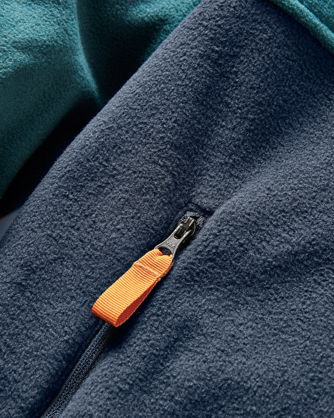 Ridge Full Zip Recycled Polar Fleece - Mediterranean/Deep Navy