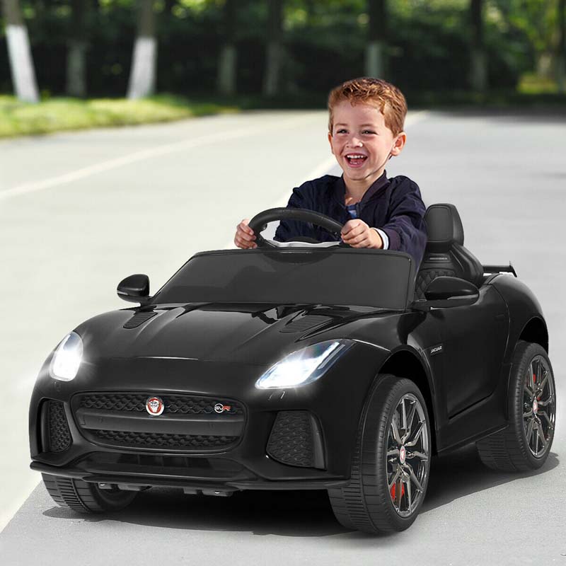 12V Jaguar F-Type SVR Licensed Kids Ride On Car, Battery Powered Riding Toy Car with Remote Control