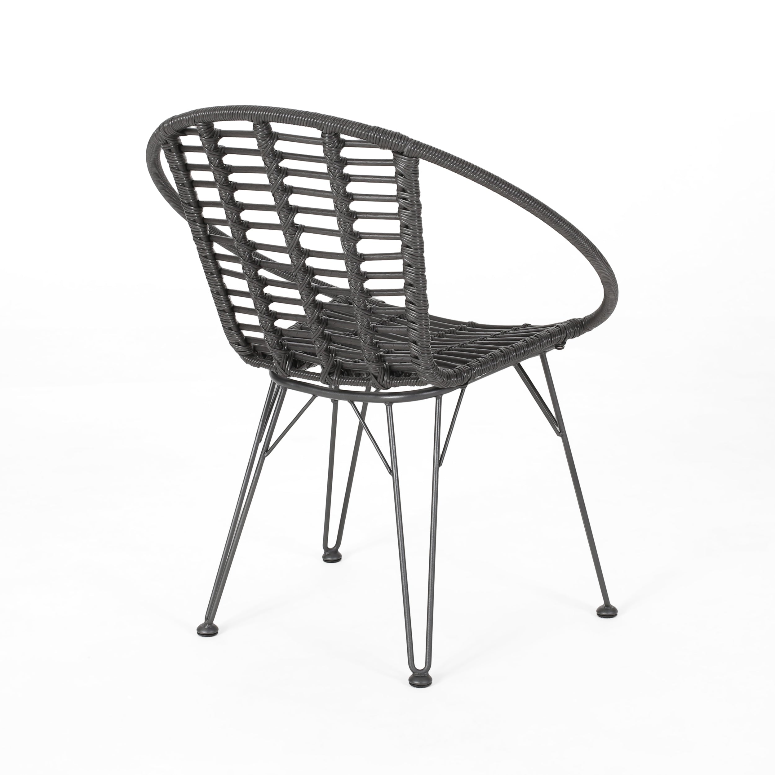 Winnie Outdoor Wicker Dining Chairs (Set of 2)