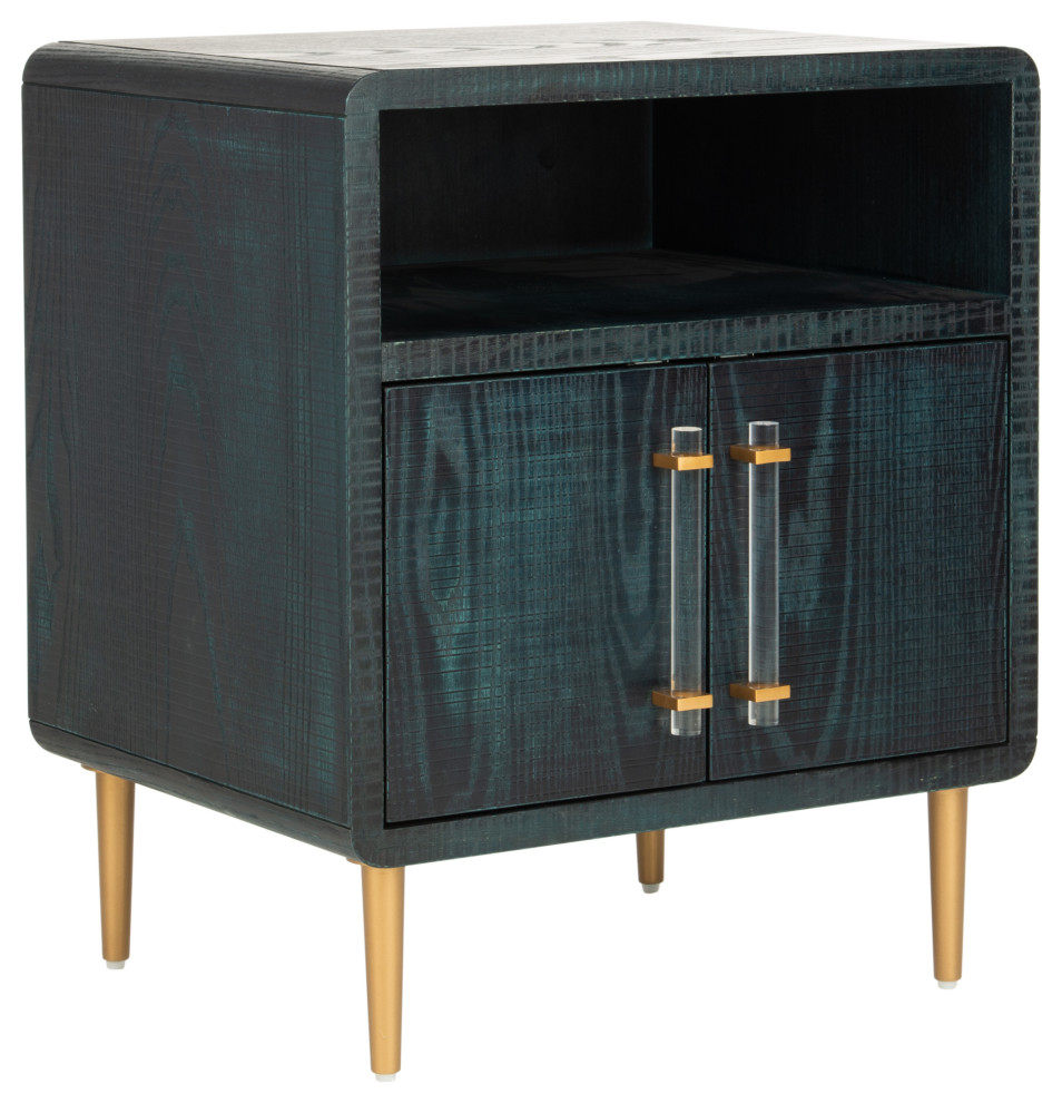 Safavieh Couture Alfie 2 Door Side Table   Midcentury   Side Tables And End Tables   by Safavieh  Houzz