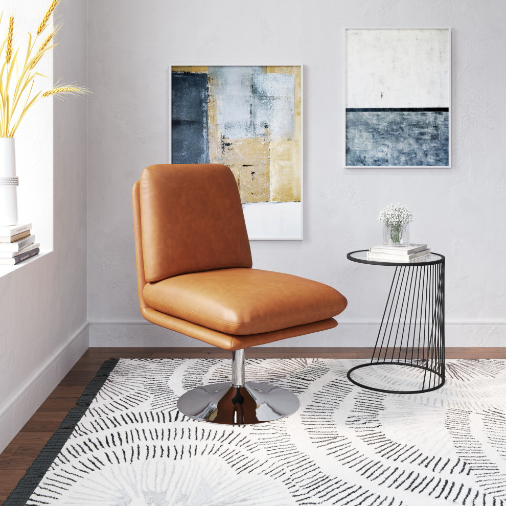 Rory Accent Chair Brown   Contemporary   Armchairs And Accent Chairs   by Kolibri Decor  Houzz