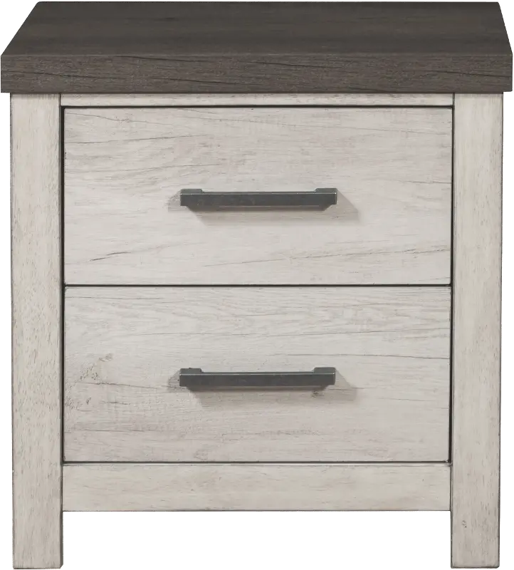 Riverwood Whitewash Nightstand