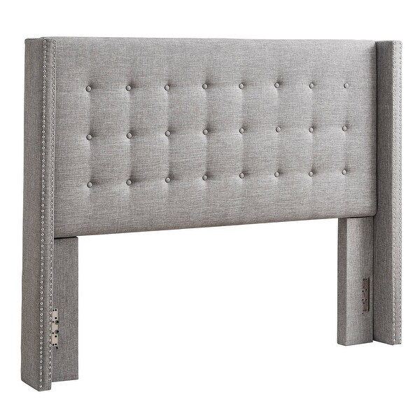 Melina Linen Tufted Wingback Headboard by iNSPIRE Q Bold - - 27674968