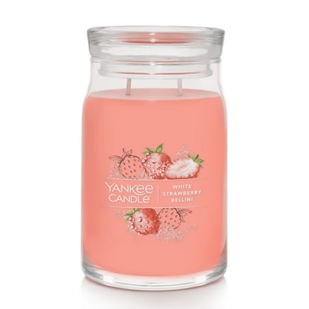 Yankee Candle  Signature Large Jar Candle in White Strawberry Bellini