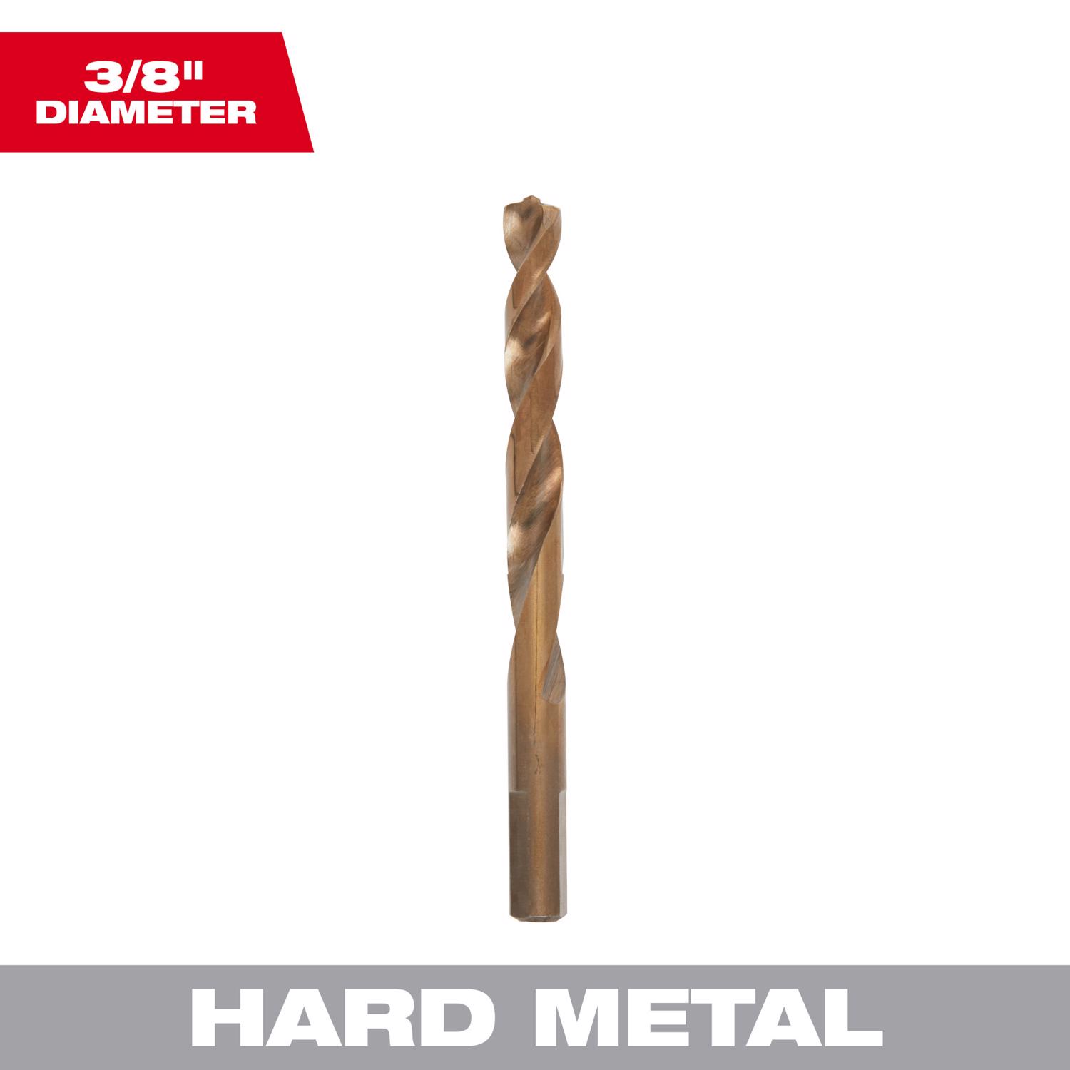 MW Red Helix 3/8 in. X 5.12 in. L Steel Thunderbolt Drill Bit 1 pc