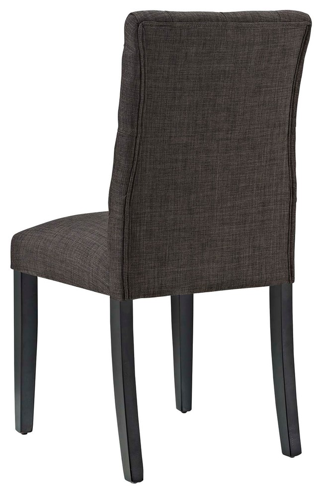 Modern Contemporary Urban Living Dining Side Chair  Set of 4  Fabric   Transitional   Dining Chairs   by House Bound  Houzz