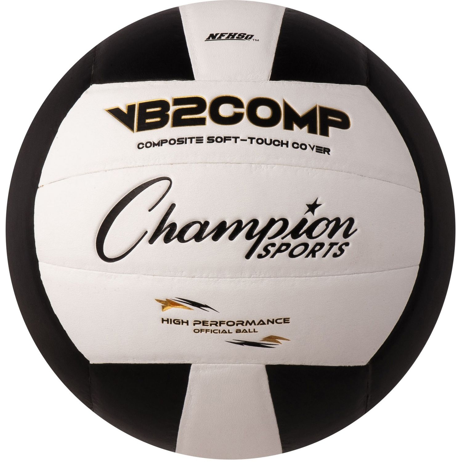 Composite Volleyball Black by Champion Sports CSIVB2BK