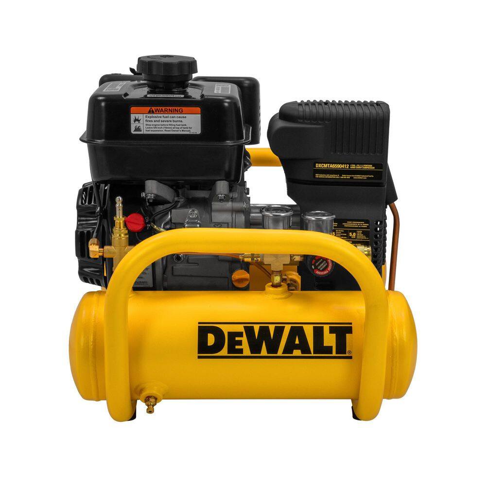 DW 4 Gal. 155 PSI Kohler Gas Powered Oil Free Portable Air Compressor DXCMTA6590412