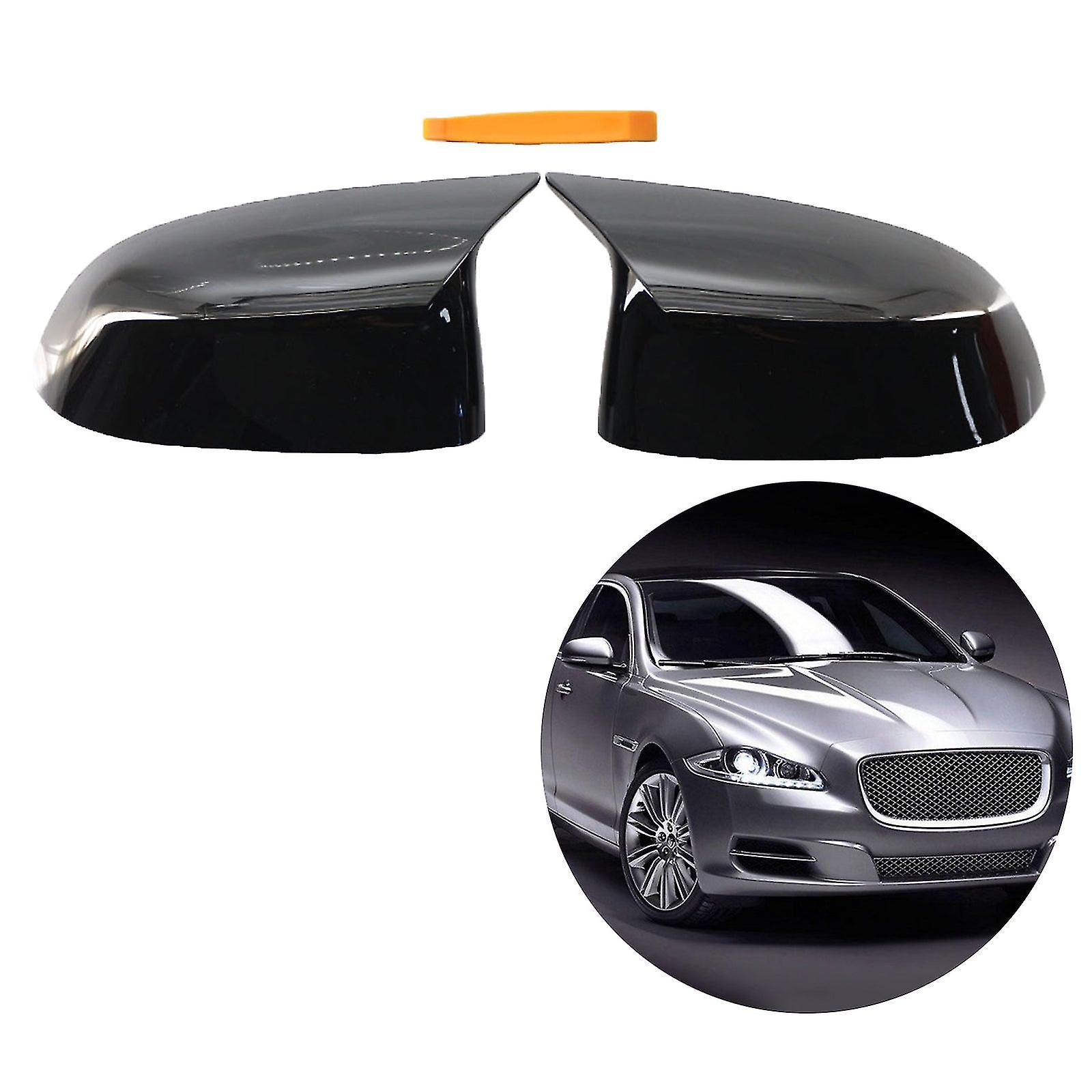 Gloss Black Side Mirror Rearview Covers Trim Fit For Bmw X3 X4 X6 X7 Easy To Install