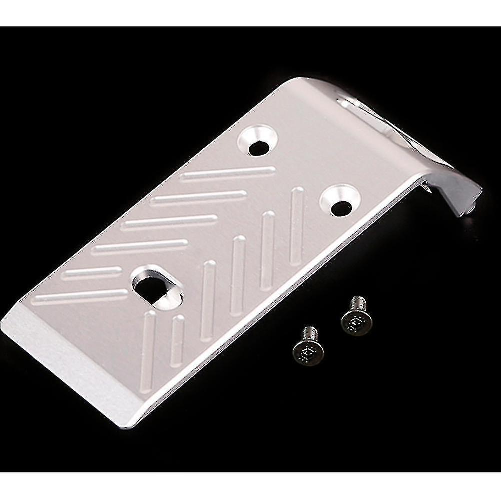 Compatible Withcompatible Withmetal Front Guard Plate For 1/5 Hpi Rofun Baha Km Baja Rc Car，silver