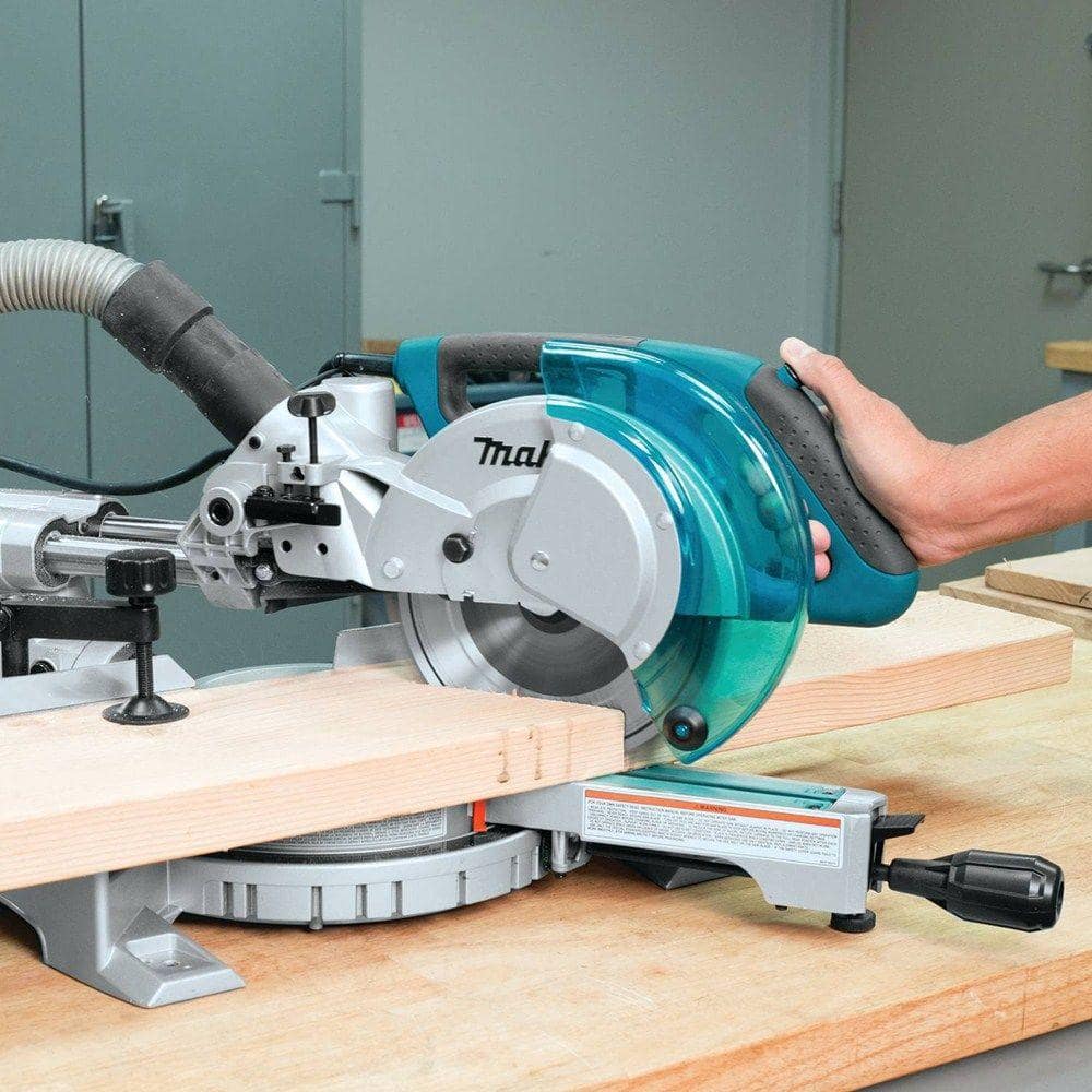 Makita 10.5 Amp 8-1/2 in. Corded Single Bevel Sliding Compound Miter Saw w/ Electric Brake, Soft Start, LED Light and 48T Blade LS0815F