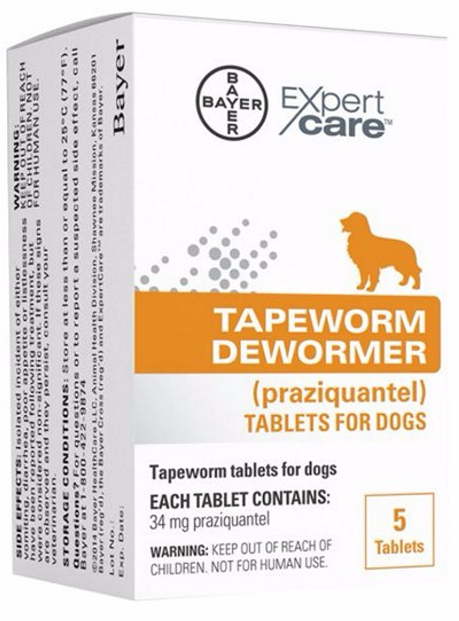 Bayer Tapeworm Dog De-Wormer， 5 count