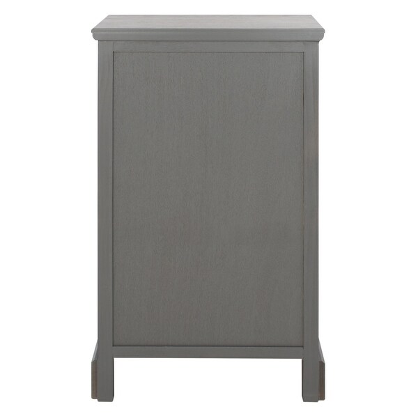 SAFAVIEH Griffin Grey Storage Side Table - 17.7