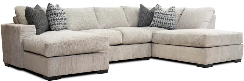 Trevi Light Gray 3 Piece Sectional