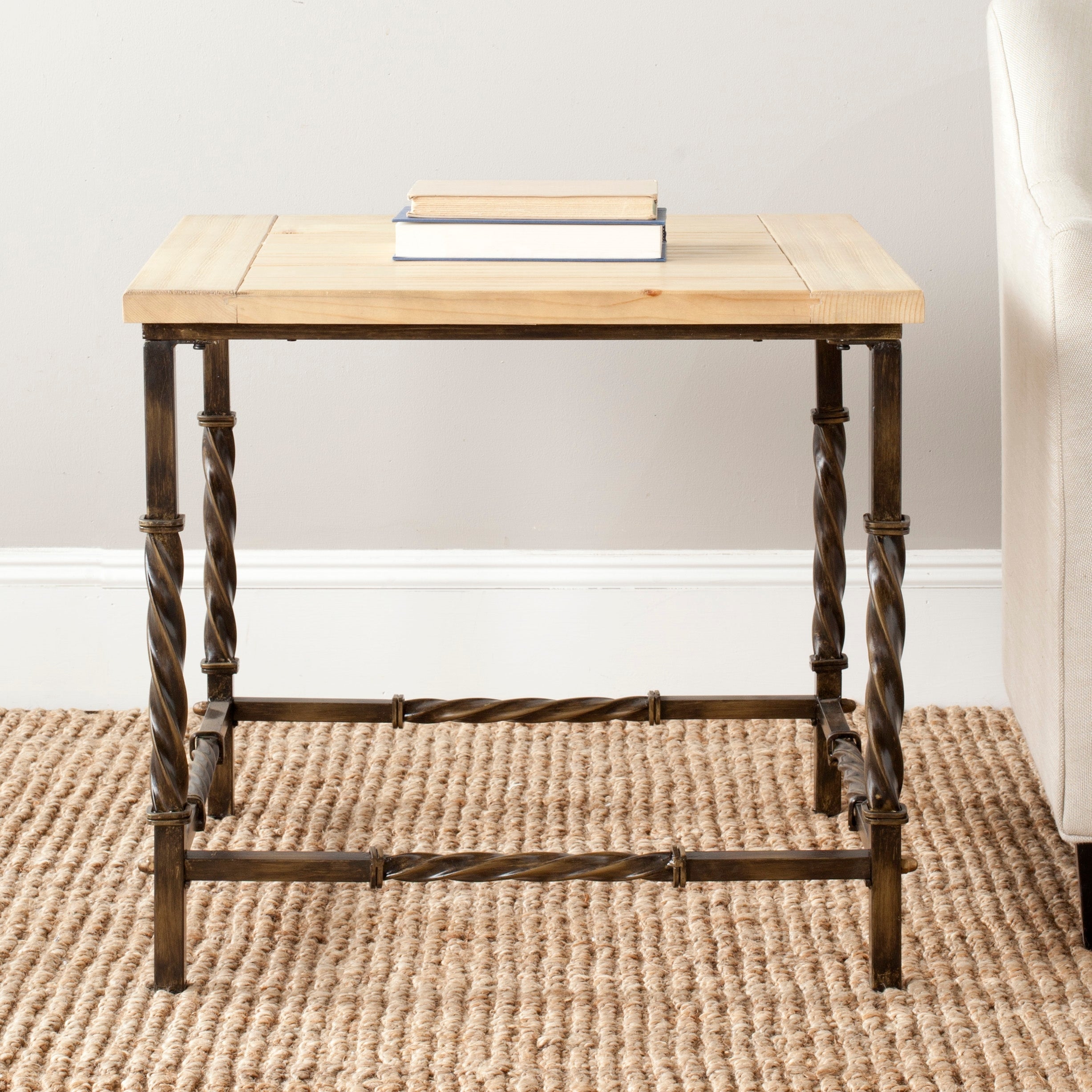 SAFAVIEH Tonya Natural Side Table - 25.5