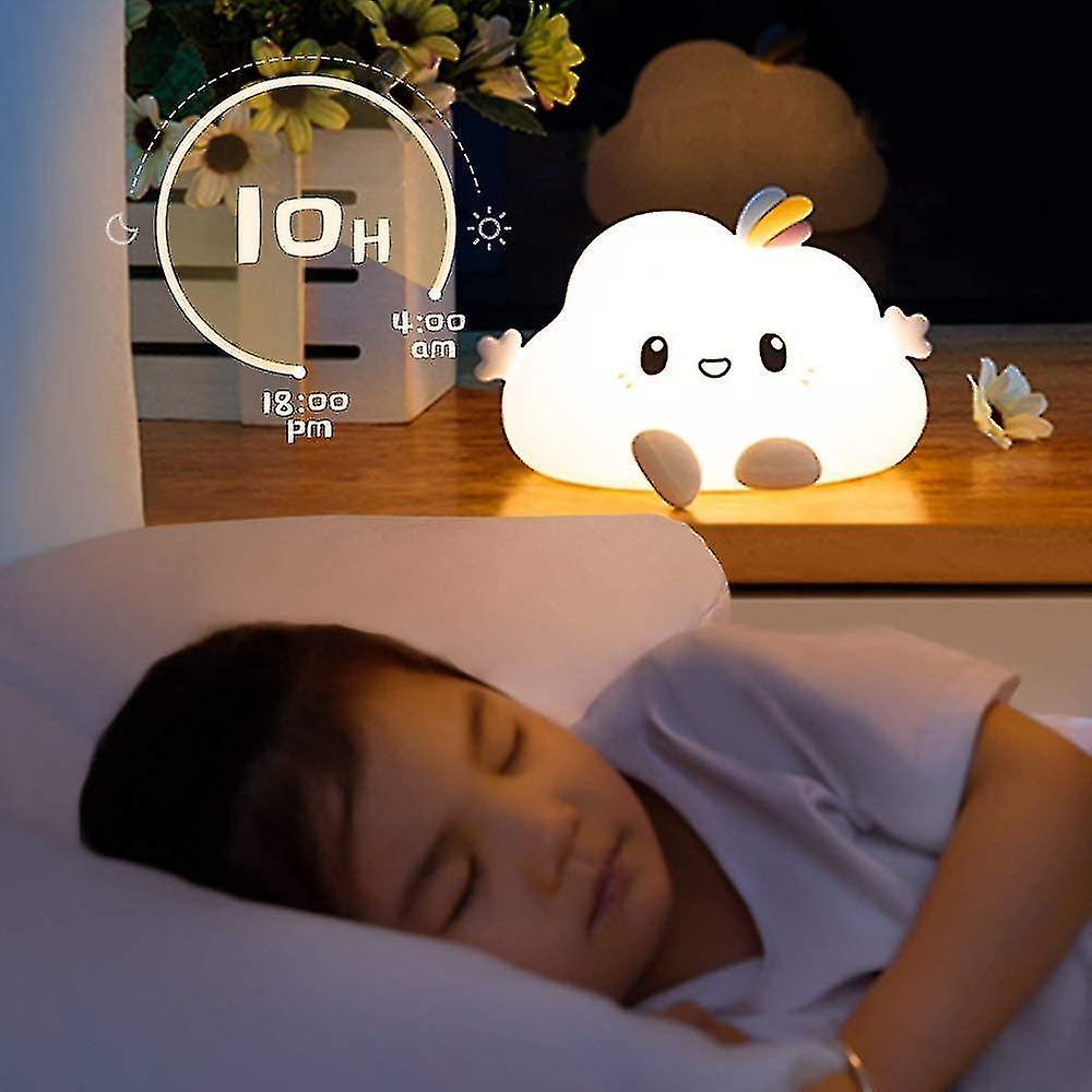 Cute Cloud Night Light    Night Light Kids Night Light  7 Color Changing Led Portable Cloud Light  U