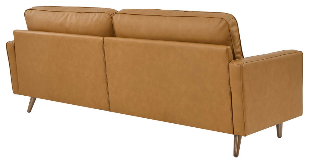 Valour 88 quotLeather Sofa   Midcentury   Sofas   by Modway  Houzz