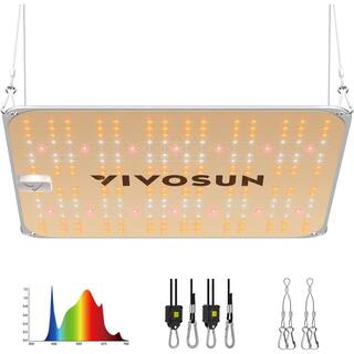 VIVOSUN VS1000E 100-Watt LED Grow Light with  Diodes Full Spectrum Warm White wal-VS1000E