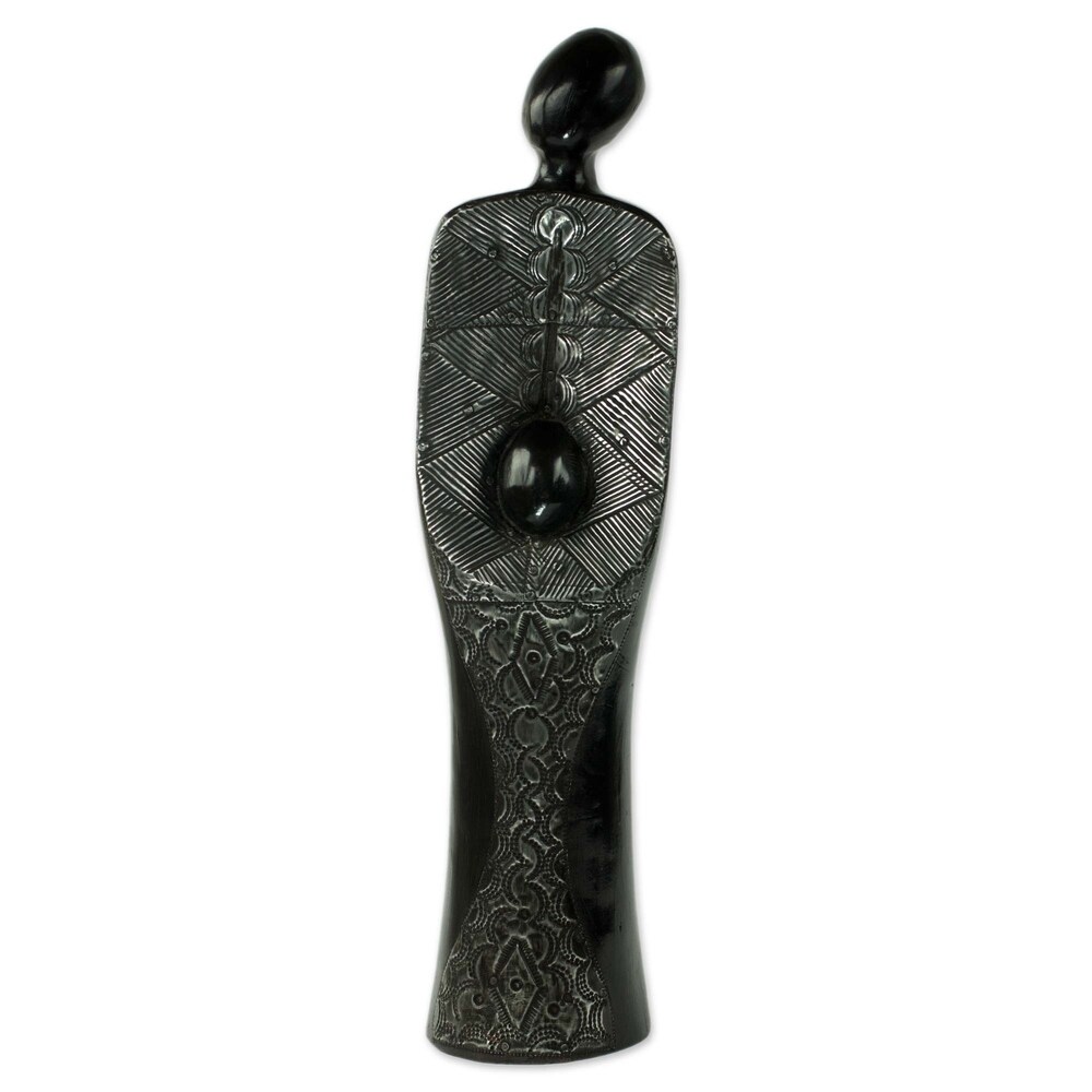 Wood Sculpture  'Maa' (Ghana)
