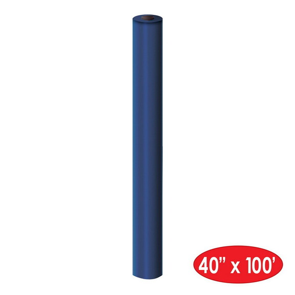 Beistle 50955 B Plastic Table Roll  blue  40 x 10...