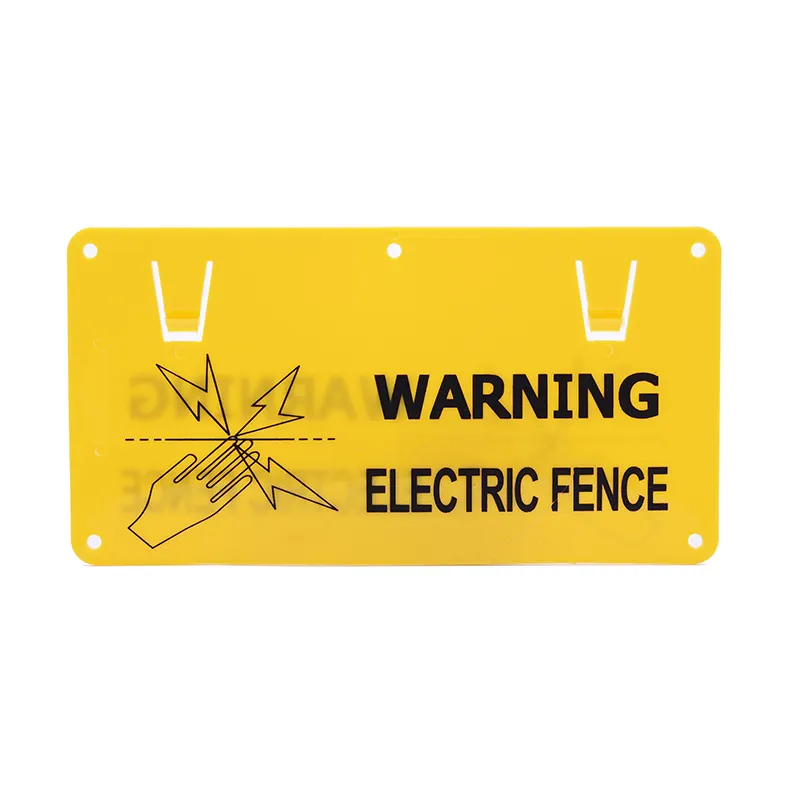 PP material UV resistance easily assembled double sided printing farm electric fence caution sign