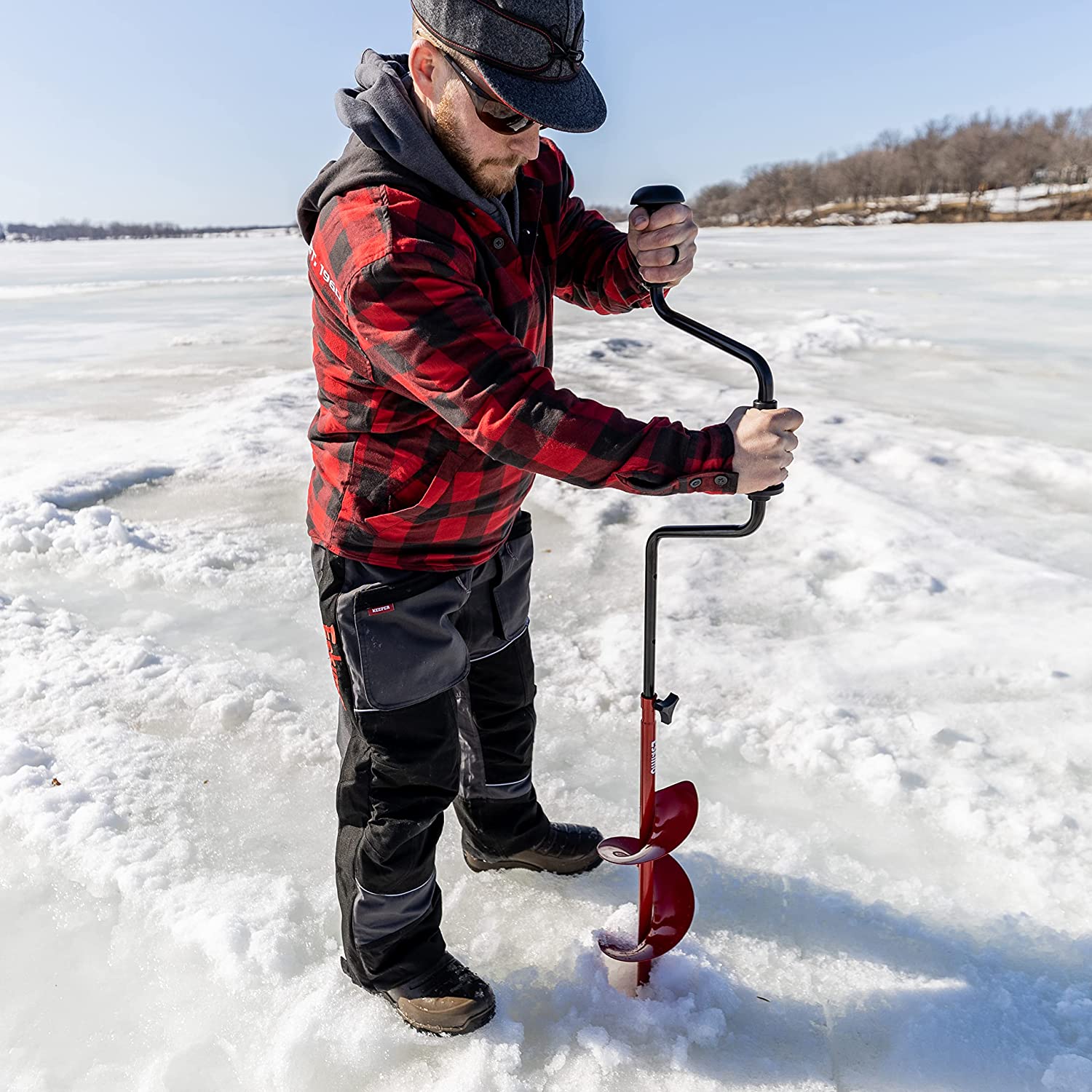 Eskimo Hand Auger with Dual Flat Blades， 7 Inch