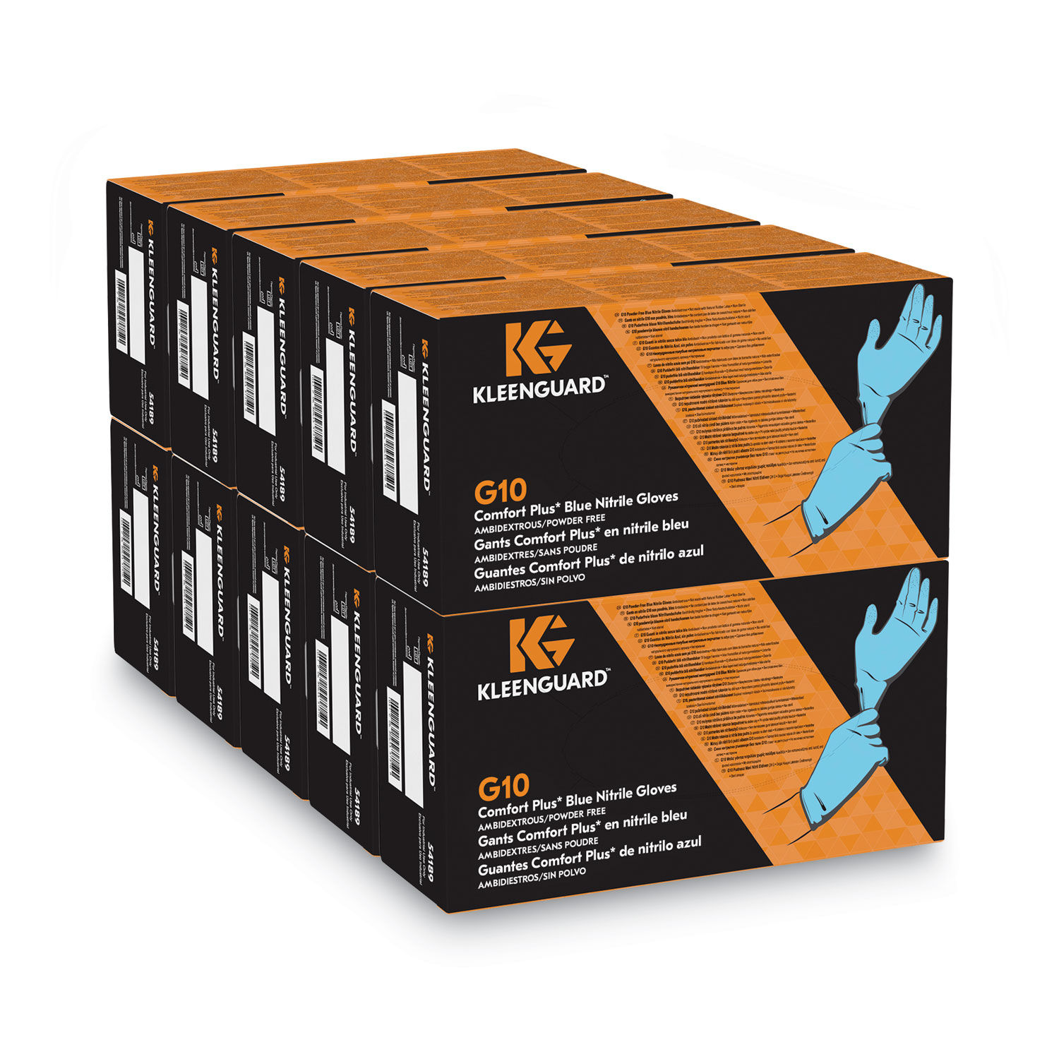 G10 Comfort Plus Blue Nitrile Gloves. Light Blue by KleenGuardandtrade; KCC54189