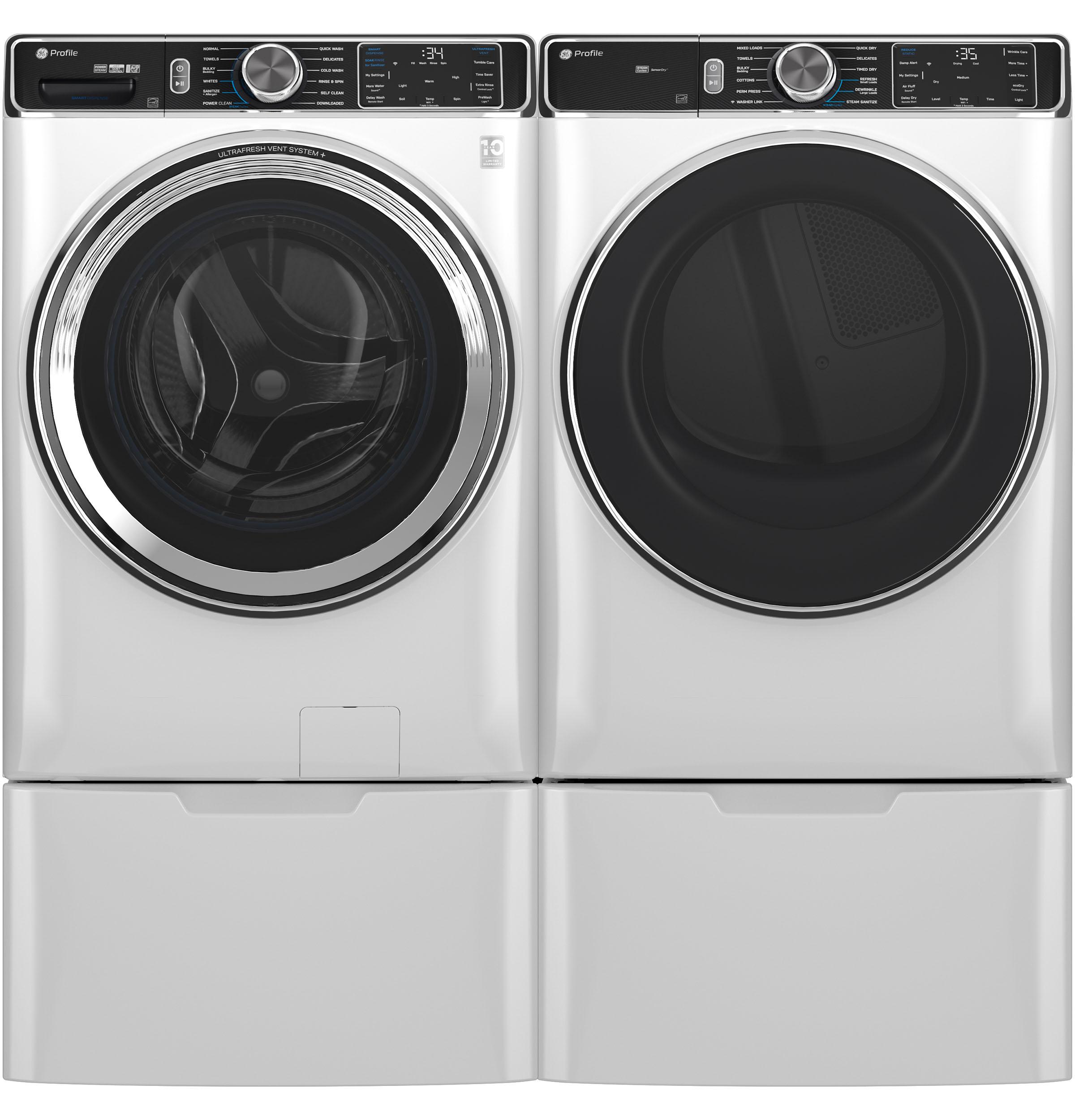 Ge Appliances PFD87ESSVWW Ge Profile™ 7.8 Cu. Ft. Capacity Smart Front Load Electric Dryer With Steam And Sanitize Cycle