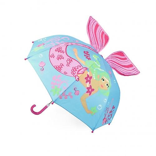 Childrens/Kids 3D Mermaid Dome Umbrella