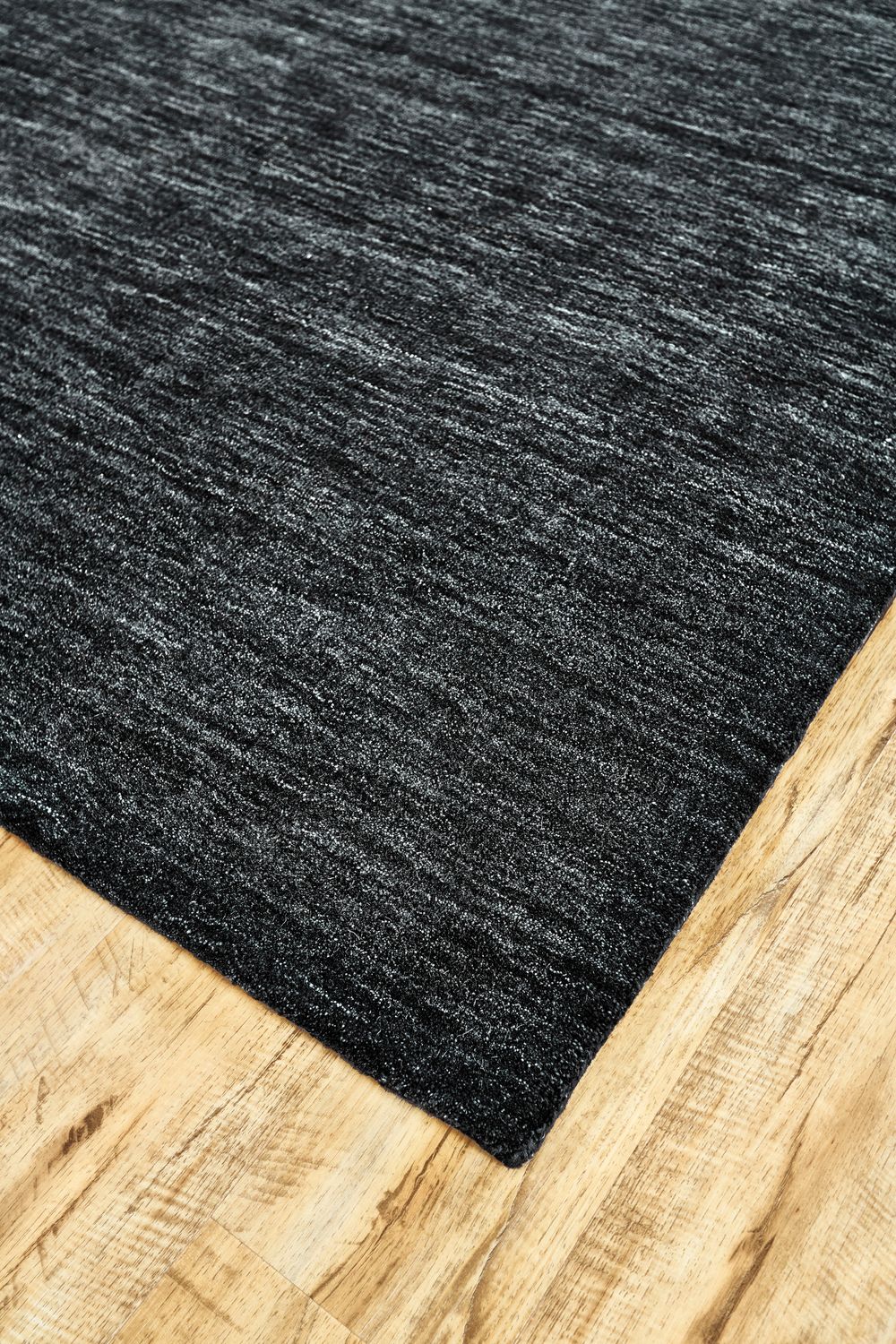 Celano Hand Woven Black and Gray Rug by BD Fine