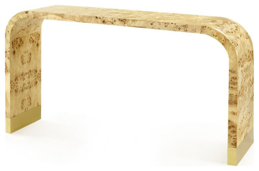 Emil Console  Burl   Contemporary   Console Tables   by Old Bones Co.  Studios  Houzz