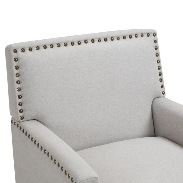 Modern Nailhead Accent Chair